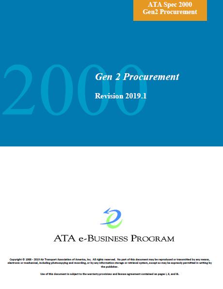 ATA Spec 2000 Gen 2-2019 Procurement